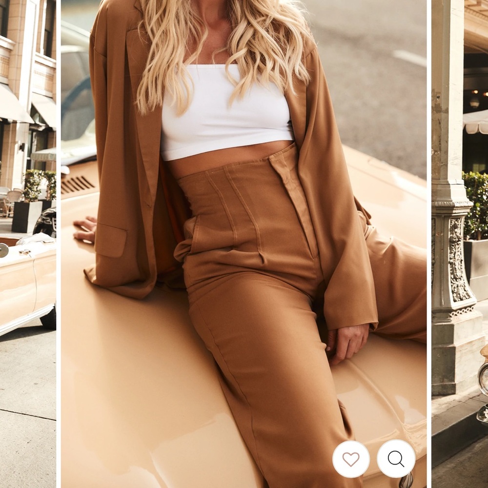 12th Tribe - HALLEY BRONZE SATIN TROUSERS